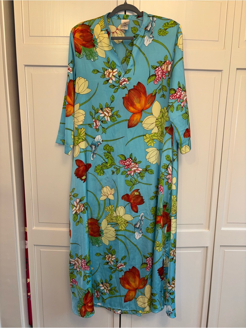 Wild Poppy Natori Nightgown/caftan